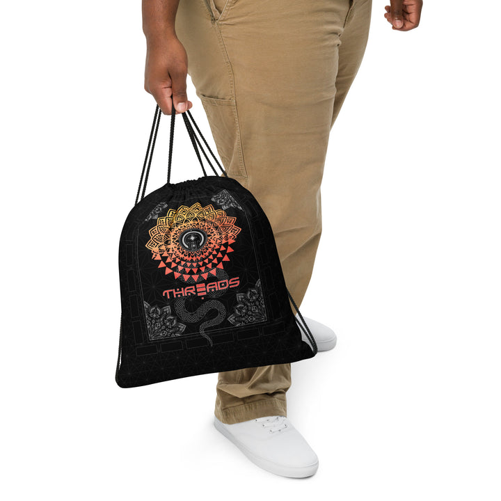 Serpent Rising Drawstring bag