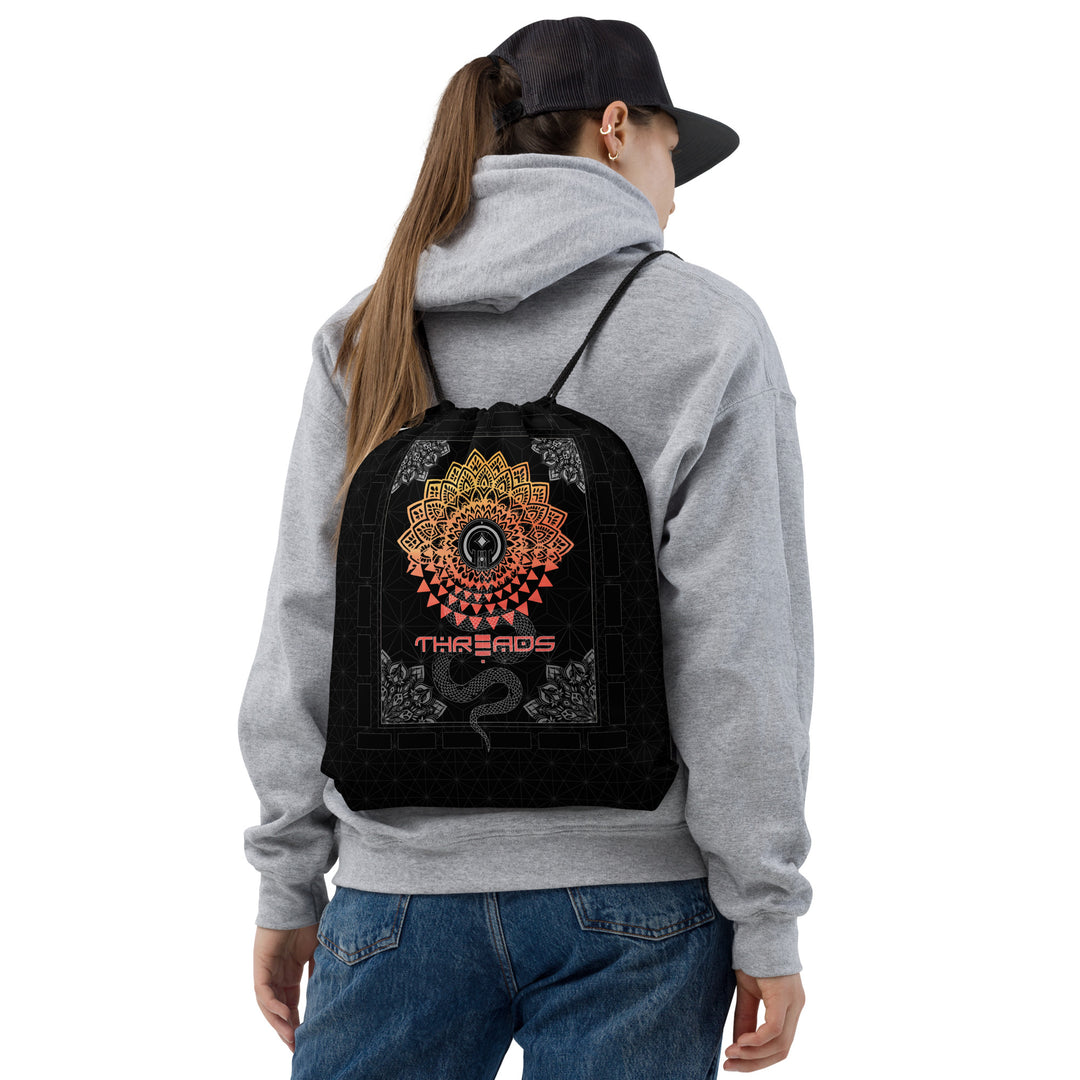 Serpent Rising Drawstring bag