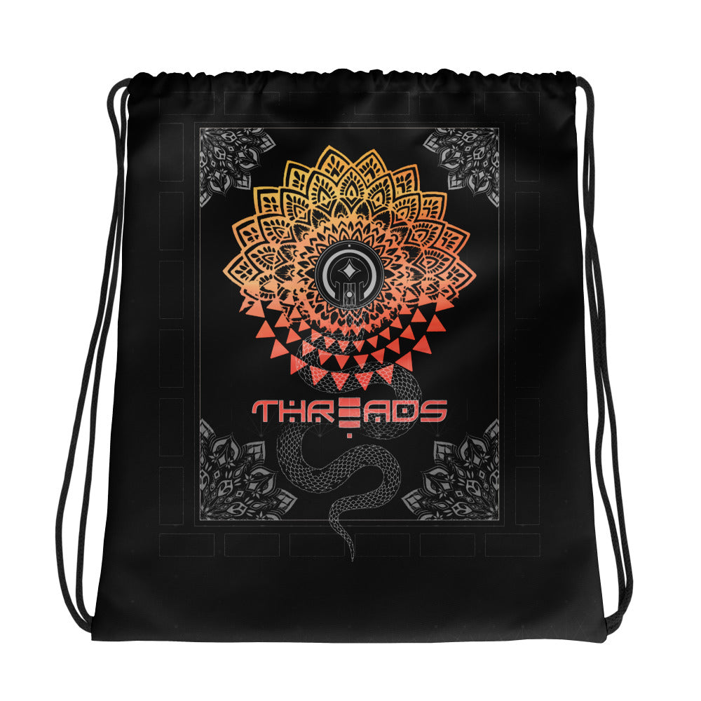 Serpent Rising Drawstring bag