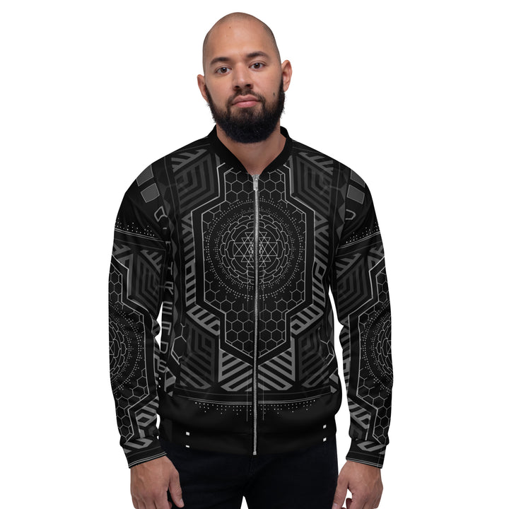 Sri Yantra All-Over Print Bomber Jacket